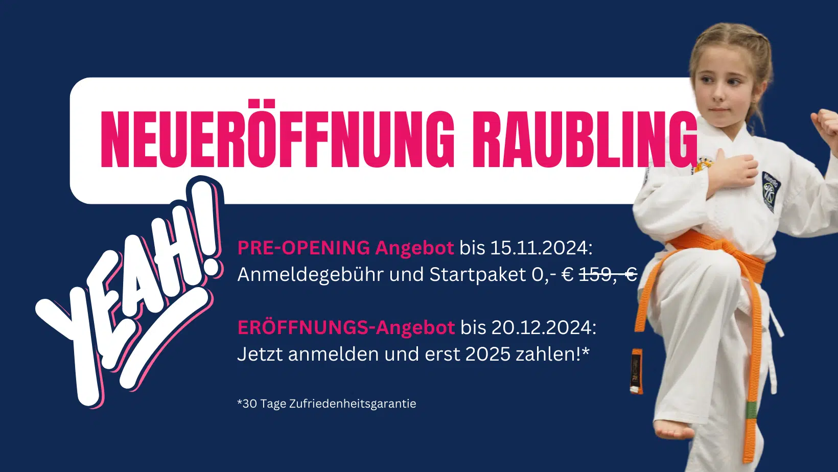 Einstiegsangebot Tigers-Kids - Jetzt einsteigen und 30 Euro sparen!